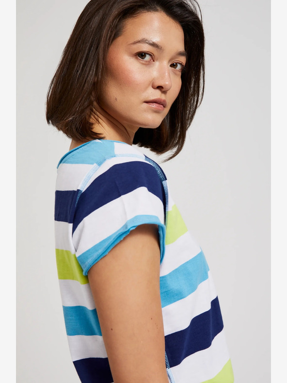 Moodo Bijelo-tirkizna Moodo majica