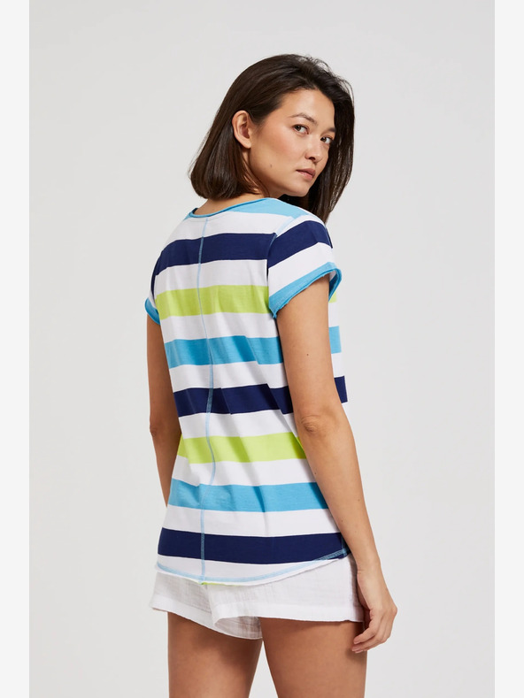 Moodo Bijelo-tirkizna Moodo majica