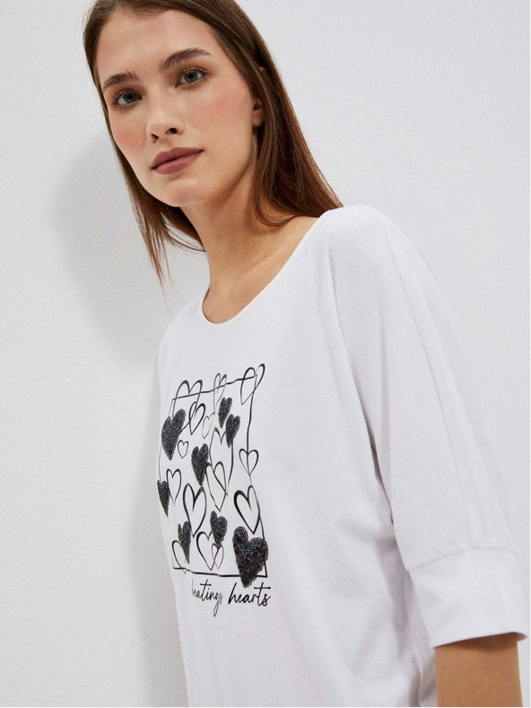 Moodo Bijela ženska Moodo majica