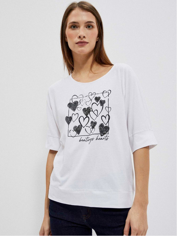 Moodo Bijela ženska Moodo majica