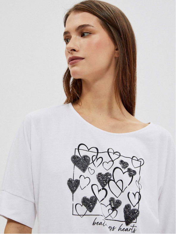 Moodo Bijela ženska Moodo majica