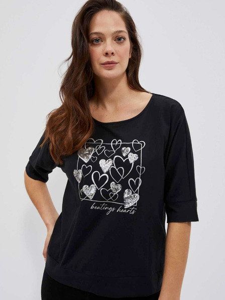 Moodo Crna ženska Moodo majica