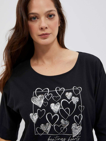 Moodo Crna ženska Moodo majica