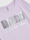 Moodo Moodo svijetloljubičasta majica sa šljokicama