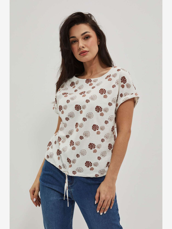 Moodo Moodo bijela majica s uzorkom