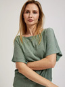 Moodo Moodo zelena majica s okruglim izrezom