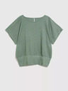 Moodo Moodo zelena majica s okruglim izrezom