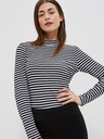 Moodo Bijelo-crna ženska Moodo majica na pruge