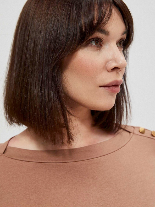 Moodo Pamučna bluza s dugim rukavima