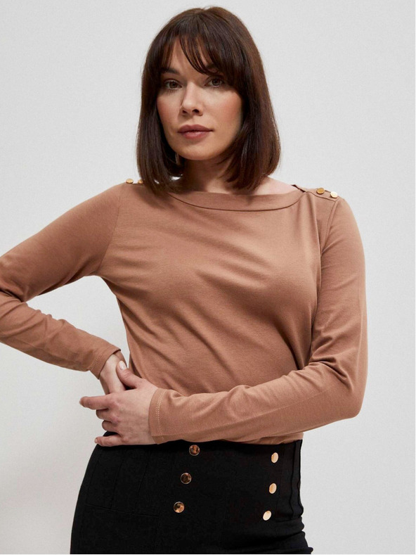 Moodo Pamučna bluza s dugim rukavima