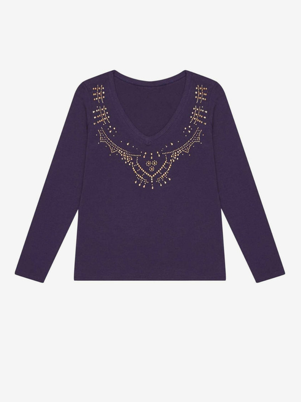 Moodo Moodo tamno plava ženska majica