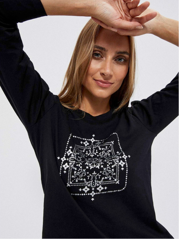 Moodo Crna ženska Moodo majica