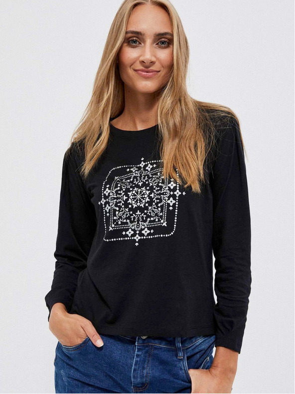 Moodo Crna ženska Moodo majica