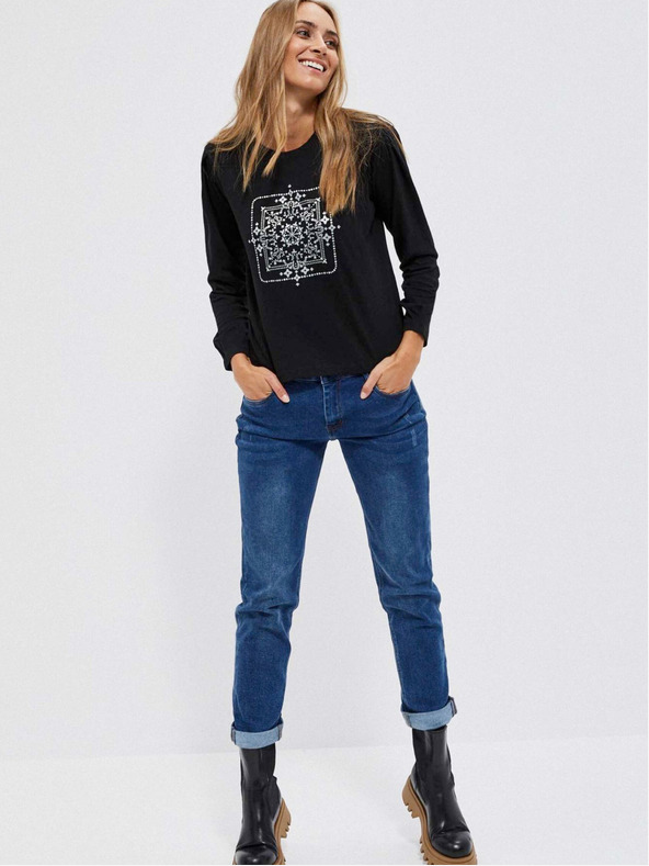 Moodo Crna ženska Moodo majica