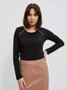 Moodo Crna ženska majica dugih rukava Moodo