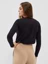 Moodo Crna ženska majica s ukrasnim Moodo izrezom