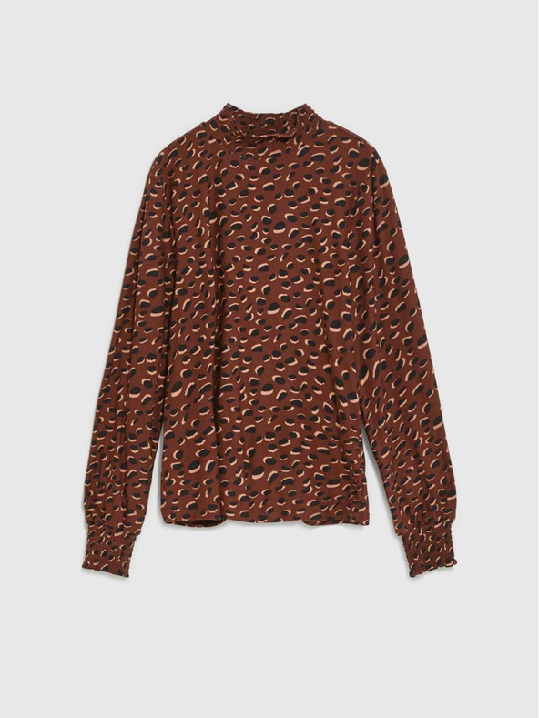 Moodo Smeđa ženska Moodo majica s uzorkom