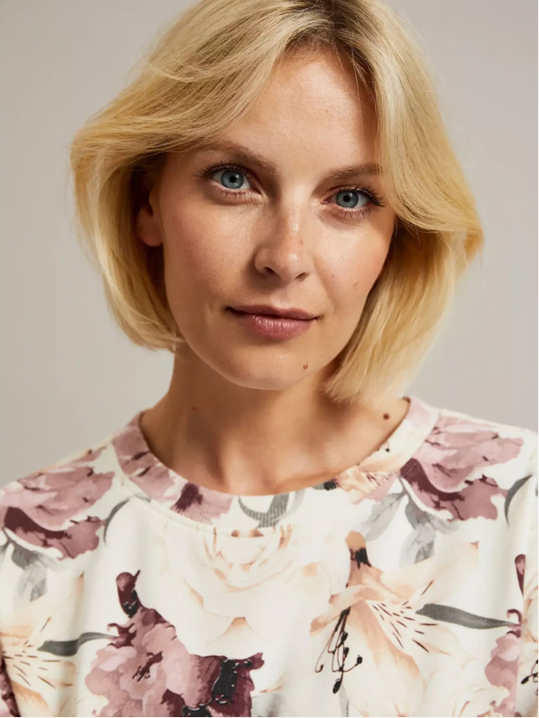 Moodo Ženska majica s cvjetnim uzorkom Moodo