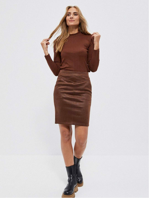 Moodo Smeđa ženska majica Moodo