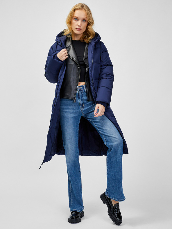 GAP Prošiveni maksi kaput s kapuljačom GAP