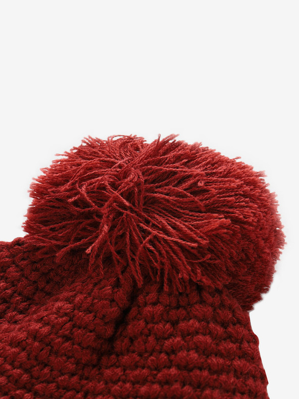 ALPINE PRO Crvena ženska zimska kapa sa dodatkom vune ALPINE PRO GRANE