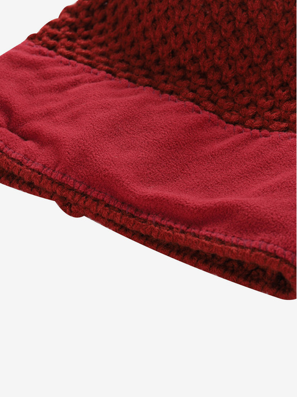 ALPINE PRO Crvena ženska zimska kapa sa dodatkom vune ALPINE PRO GRANE