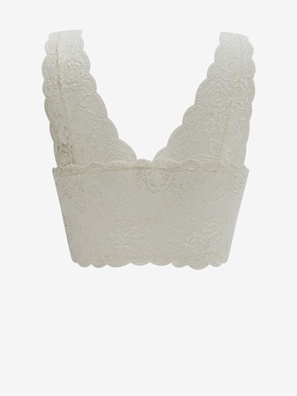 ONLY SAMO ženski čipkasti grudnjak krem ​​boje