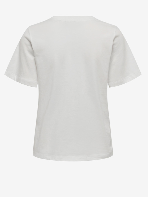 Jacqueline de Yong Bijela ženska basic majica JDY Pisa