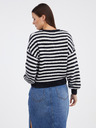 ONLY Bijelo-crni ženski prugasti pulover ONLY Piumo
