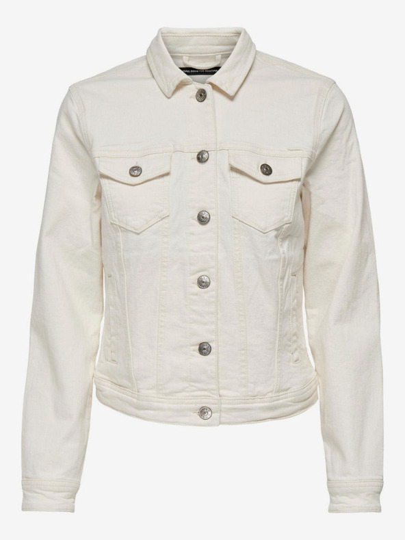 ONLY Krem ženska traper jakna ONLY Tia