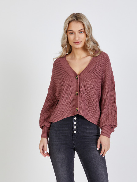 ONLY Stari ružičasti kratki kardigan ONLY Carol