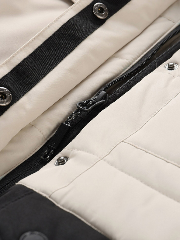 ALPINE PRO Crno-siva ženska zimska jakna ALPINE FOR EGYPA