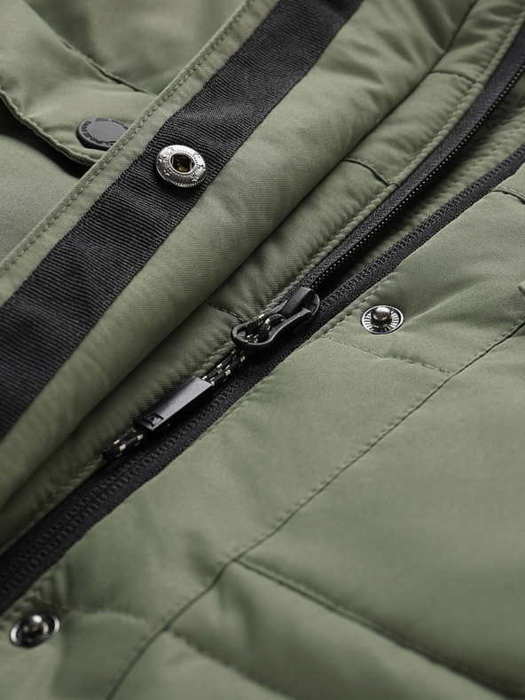 ALPINE PRO Crno-zelena ženska zimska jakna ALPINE FOR EGYPA