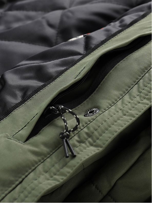 ALPINE PRO Crno-zelena ženska zimska jakna ALPINE FOR EGYPA