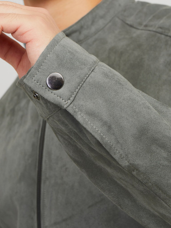 Jack & Jones Jack & Jones siva jakna od brušene kože za muškarce