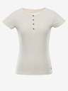 ALPINE PRO Ženska pamučna majica ALPINE PRO CASTA bež