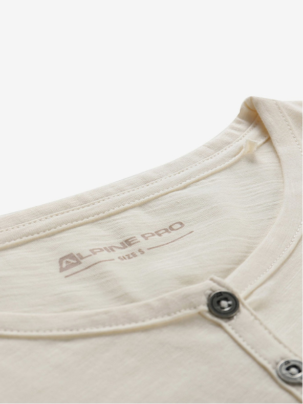 ALPINE PRO Ženska pamučna majica ALPINE PRO CASTA bež