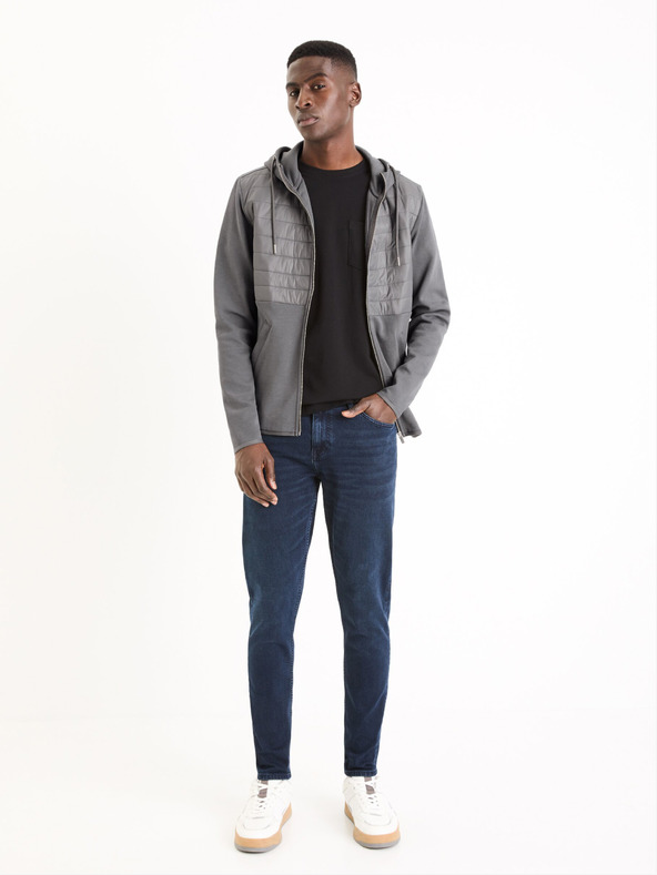 Celio Crna muška basic majica Celio Gepik