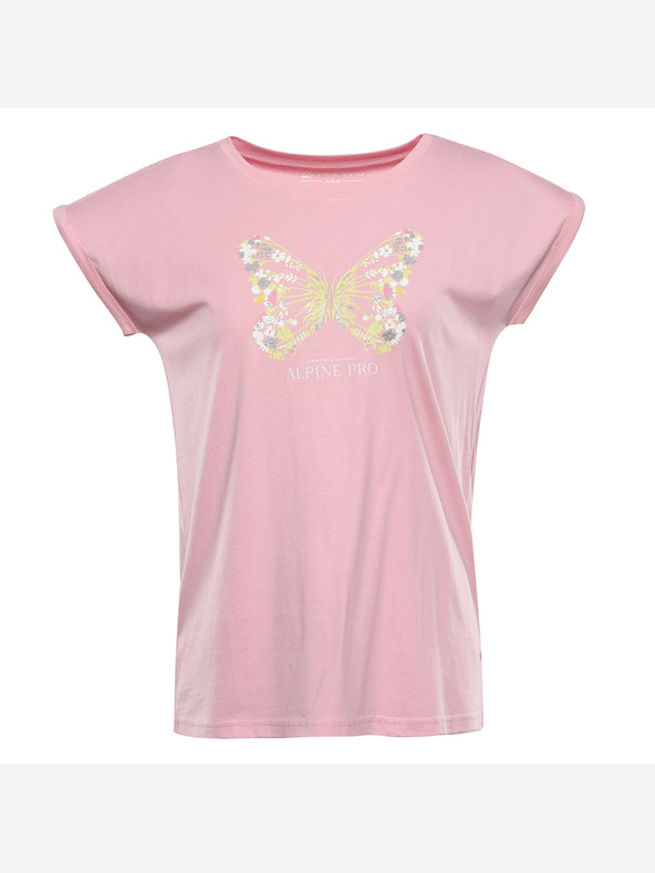 ALPINE PRO Ženska majica ALPINE PRO OMBA 2 romance rose varijanta pb