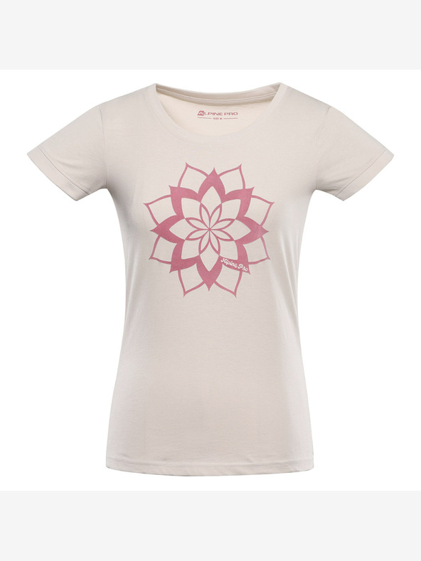 ALPINE PRO Ženska majica kratkih rukava od organskog pamuka ALPINE PRO TERMESA 2 moonbeam varijanta pa