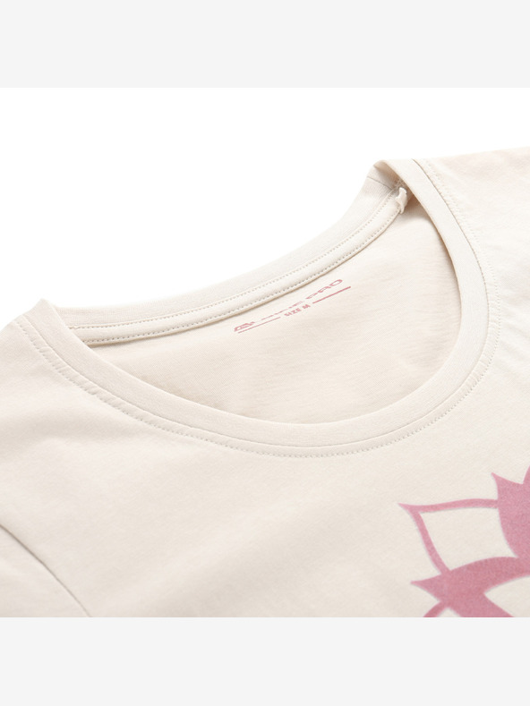 ALPINE PRO Ženska majica kratkih rukava od organskog pamuka ALPINE PRO TERMESA 2 moonbeam varijanta pa