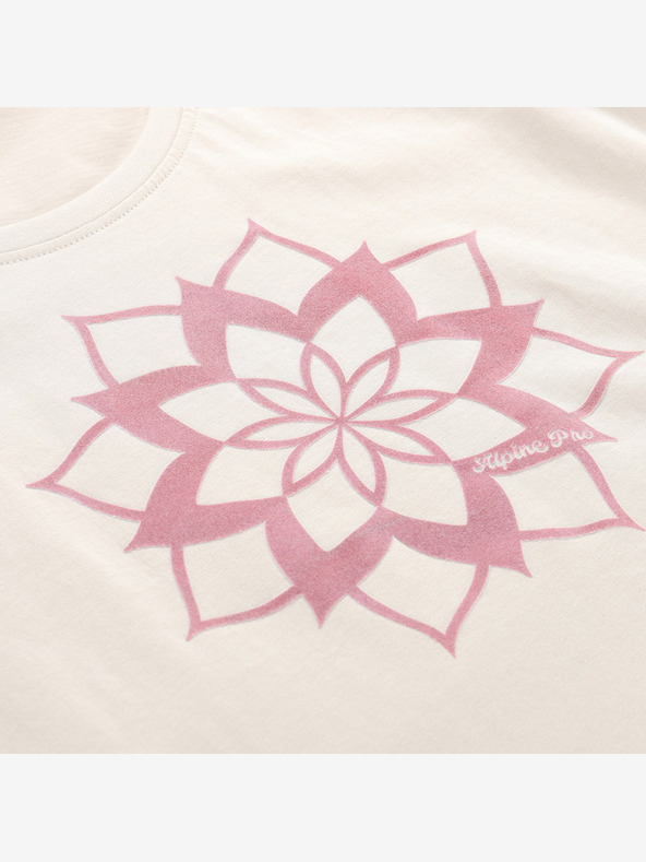 ALPINE PRO Ženska majica kratkih rukava od organskog pamuka ALPINE PRO TERMESA 2 moonbeam varijanta pa