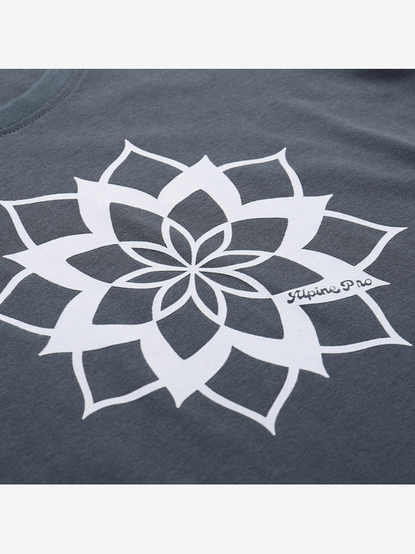 ALPINE PRO Ženska majica kratkih rukava od organskog pamuka ALPINE PRO TERMESA 2 tamna škriljasta verzija pa