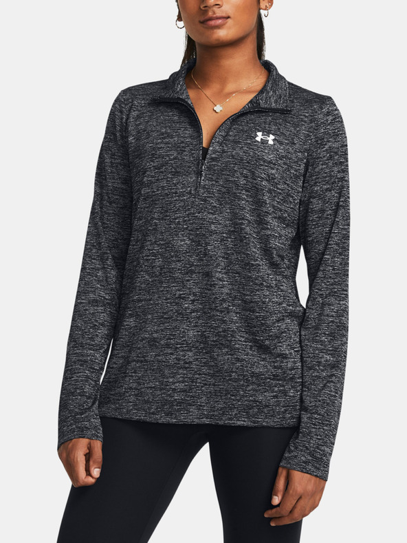 Under Armour Ženska majica Under Armour Tech 1/2 Zip- Twist-BLK
