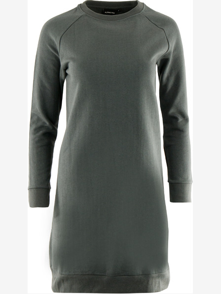 ALPINE PRO Ženska sweatshirt haljina ALPINE PRO OLEGA dk.true grey