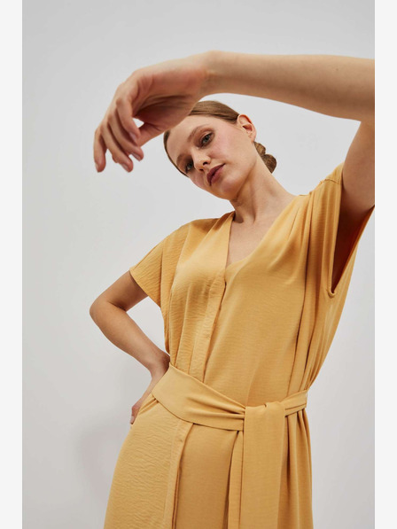 Moodo Moodo žuta duga haljina