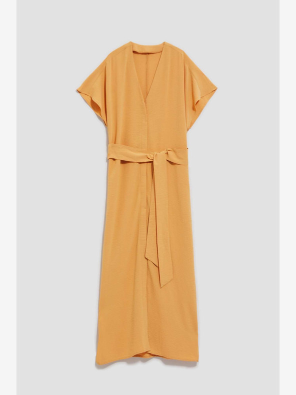 Moodo Moodo žuta duga haljina