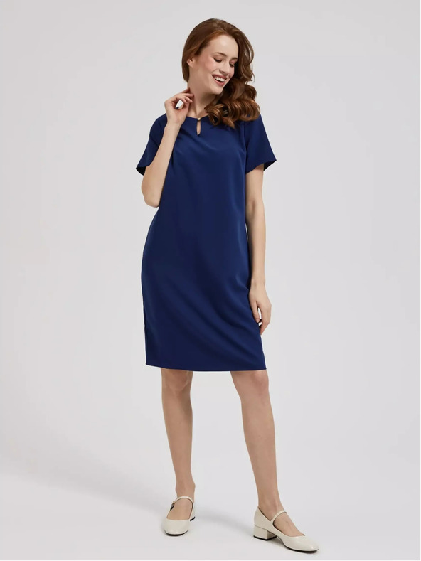 Moodo Moodo tamnoplava haljina do koljena