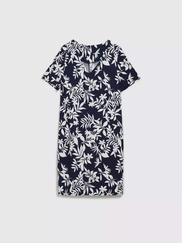 Moodo Moodo tamnoplava haljina s cvjetnim uzorkom