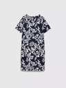 Moodo Moodo tamnoplava haljina s cvjetnim uzorkom